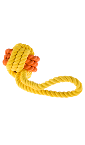 Rubber Rope and Ball Dog Toy