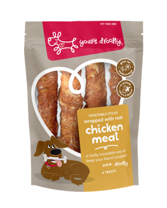 Chicken Wrapped Vegetable Sticks - Medium