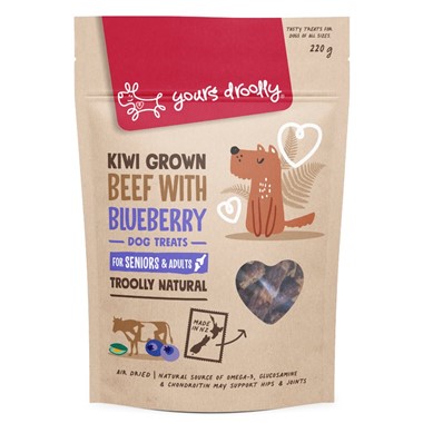 Natural Dog Treats - Kiwi Grown Beef with Blueberry